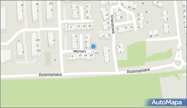 Gdynia, Młynarz Genowefy, 20, mapa Gdyni