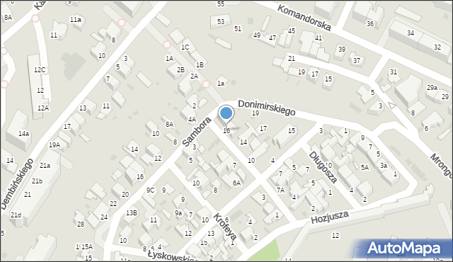 Gdynia, Młodzianowskiego Kazimierza, 16, mapa Gdyni