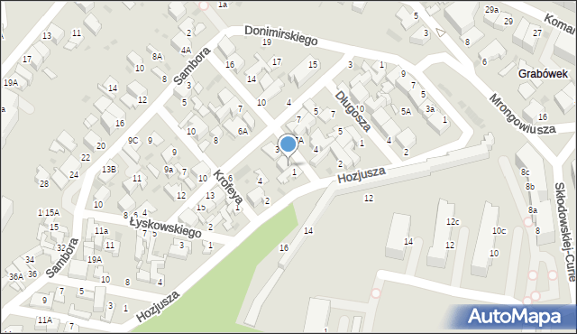 Gdynia, Młodzianowskiego Kazimierza, 1A, mapa Gdyni