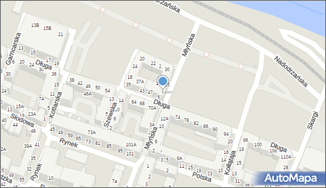 Głogów, Młyńska, 11, mapa Głogów