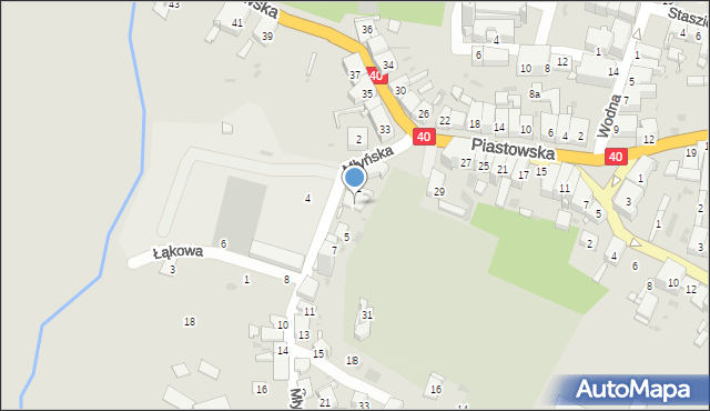 Głogówek, Młyńska, 3, mapa Głogówek