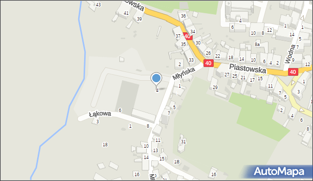 Głogówek, Młyńska, 4, mapa Głogówek