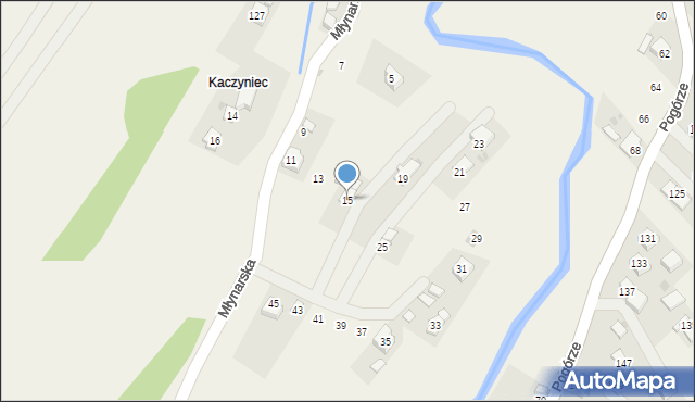 Głowienka, Młynarska, 15, mapa Głowienka