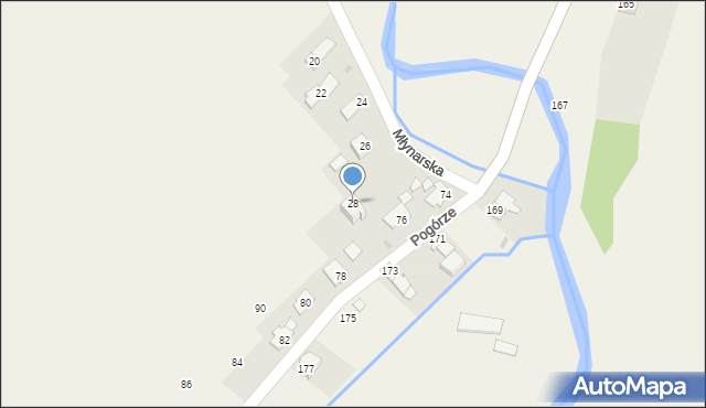 Głowienka, Młynarska, 28, mapa Głowienka