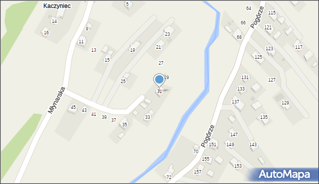 Głowienka, Młynarska, 31, mapa Głowienka