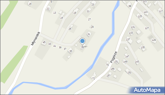 Głowienka, Młynarska, 33, mapa Głowienka