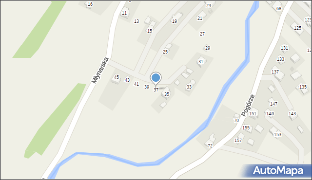 Głowienka, Młynarska, 37, mapa Głowienka