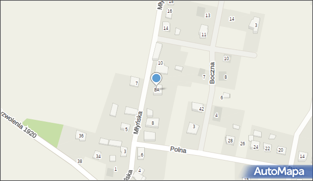 Gnieżdżewo, Młyńska, 8A, mapa Gnieżdżewo