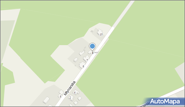 Górki Noteckie, Młynarska, 9, mapa Górki Noteckie