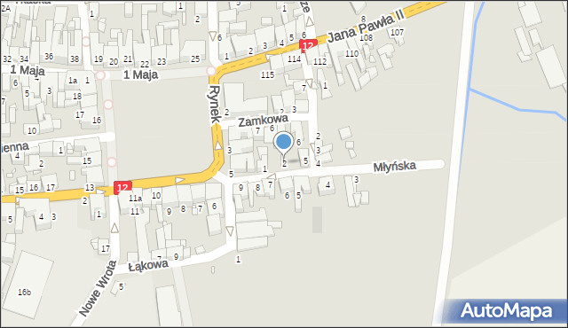 Gostyń, Młyńska, 2, mapa Gostyń