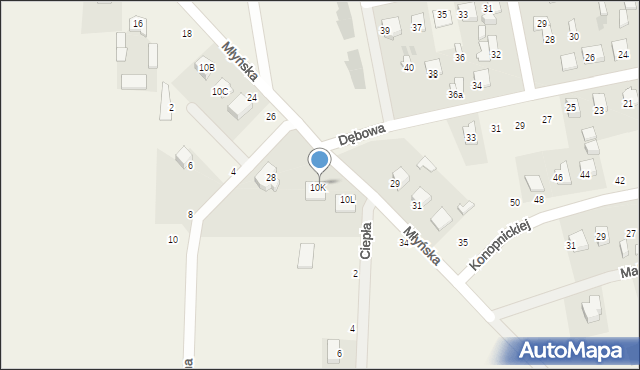 Gozdowo, Młyńska, 30, mapa Gozdowo