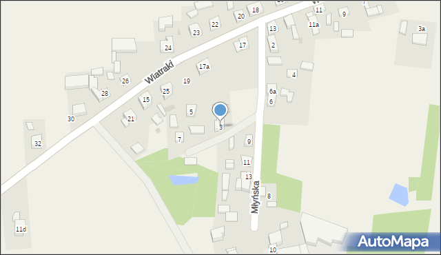 Grodziec, Młyńska, 3, mapa Grodziec