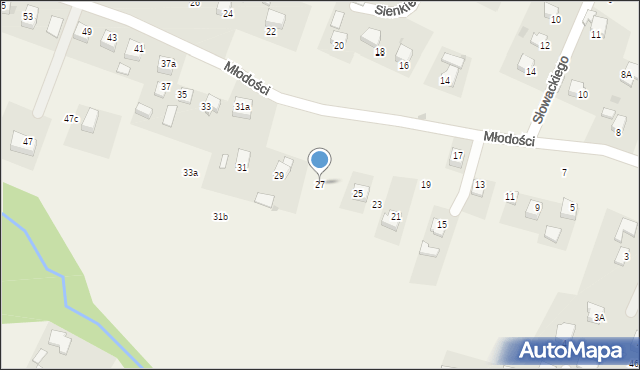 Gromnik, Młodości, 27, mapa Gromnik