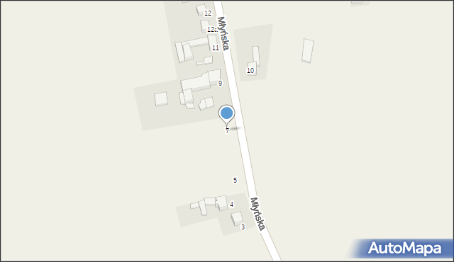 Grzegorzowice, Młyńska, 7, mapa Grzegorzowice