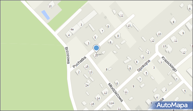 Iłowo-Osada, Młodzieżowa, 10, mapa Iłowo-Osada