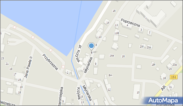 Ińsko, Młynarska, 6, mapa Ińsko