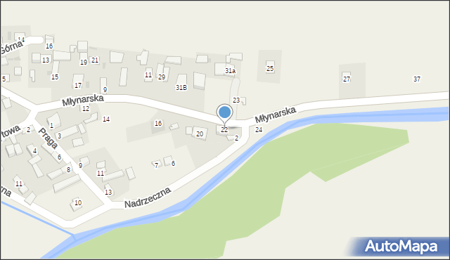 Janowiec, Młynarska, 22, mapa Janowiec