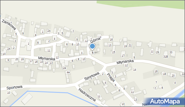 Janowiec, Młynarska, 5, mapa Janowiec