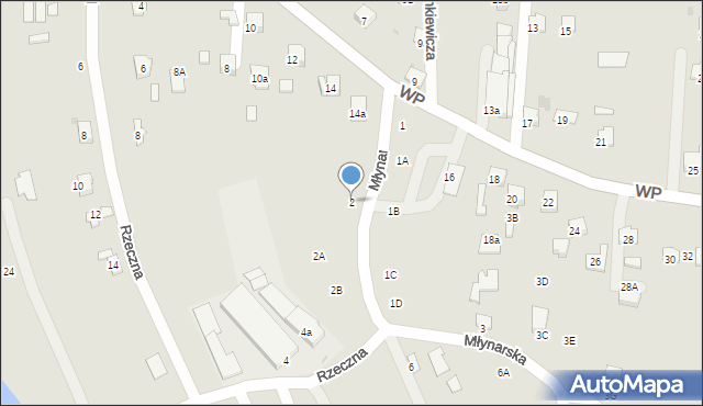 Jasło, Młynarska, 2, mapa Jasła