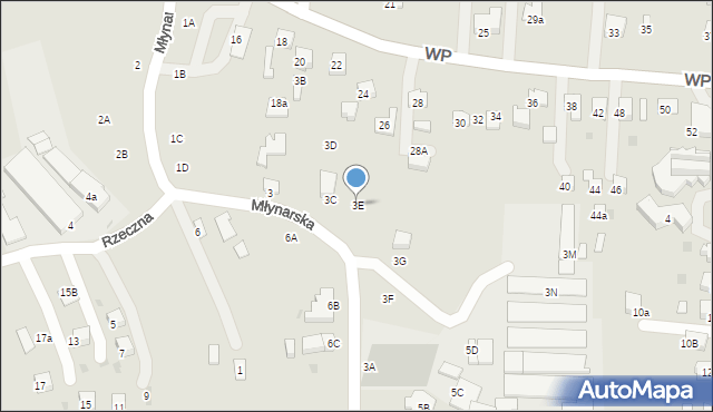 Jasło, Młynarska, 3E, mapa Jasła