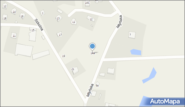 Jegłownik, Młyńska, 14a, mapa Jegłownik