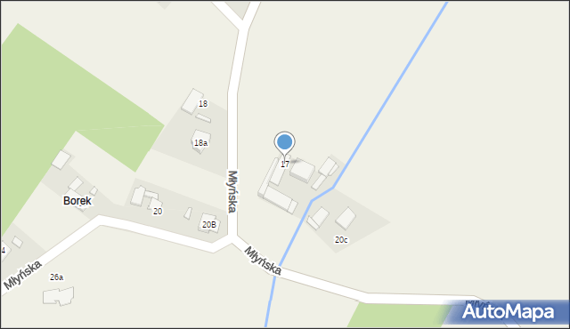 Jełowa, Młyńska, 17, mapa Jełowa