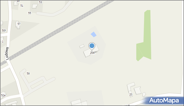 Kaniów, Młyńska, 20A, mapa Kaniów