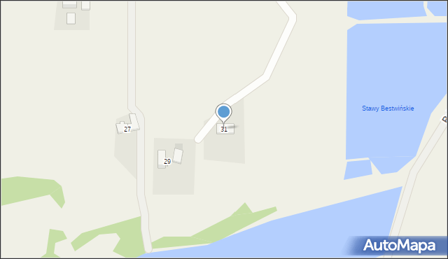 Kaniów, Młyńska, 31, mapa Kaniów