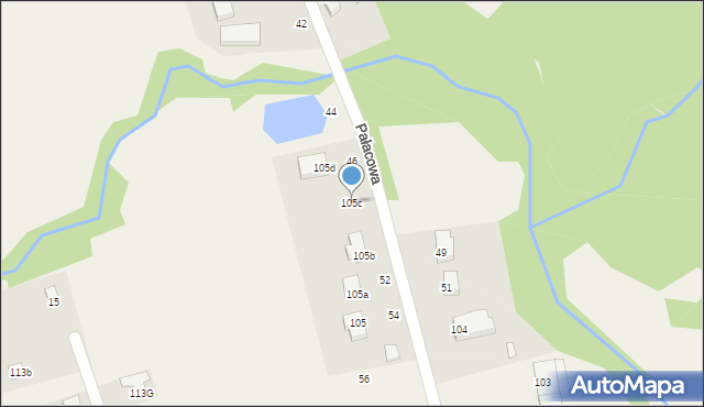 Kczewo, Młynek, 105c, mapa Kczewo