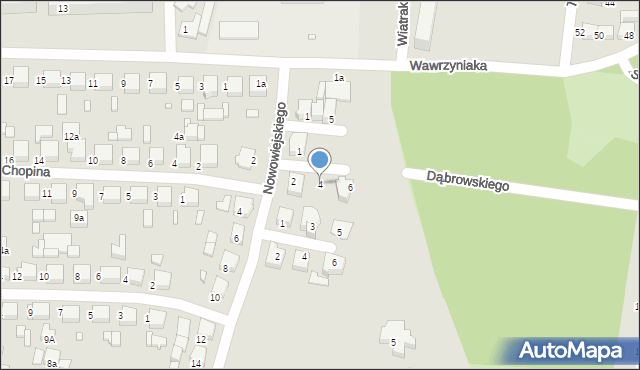 Kępno, Młynarza Hipolita, 4, mapa Kępno