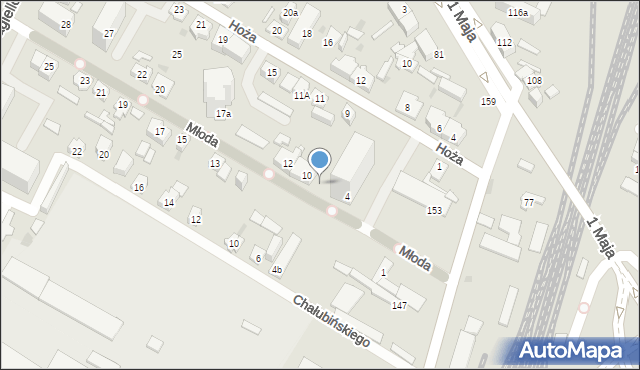 Kielce, Młoda, 8, mapa Kielc