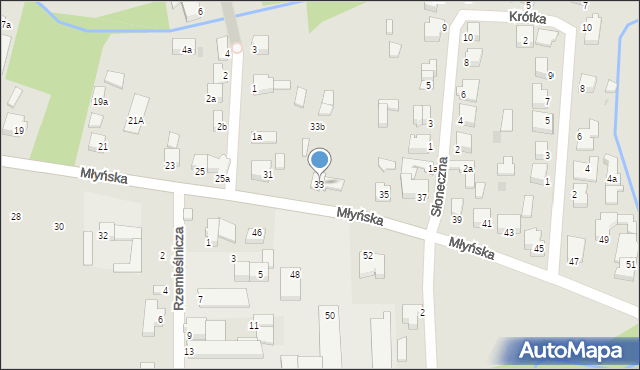 Kobylnica, Młyńska, 33a, mapa Kobylnica