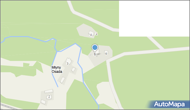 Kolbark, Młyny, 5, mapa Kolbark