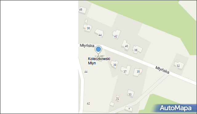 Koleczkowo, Młyńska, 41, mapa Koleczkowo