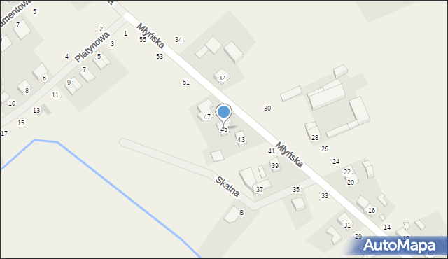 Konarzewo, Młyńska, 45, mapa Konarzewo