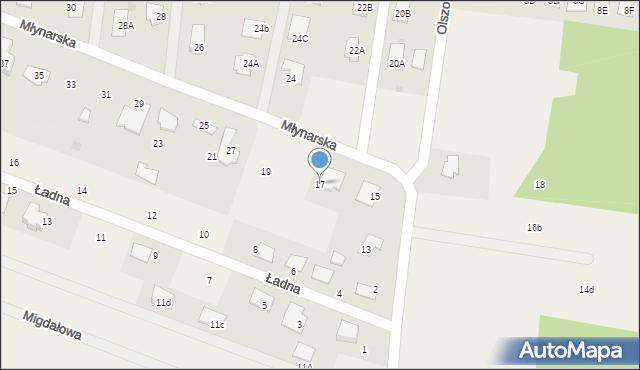 Konarzyce, Młynarska, 17, mapa Konarzyce