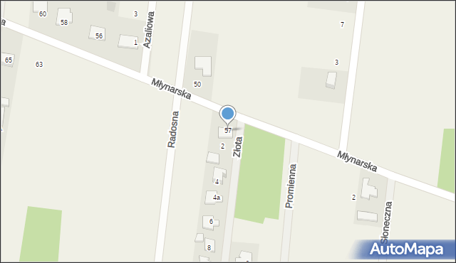 Konarzyce, Młynarska, 57, mapa Konarzyce