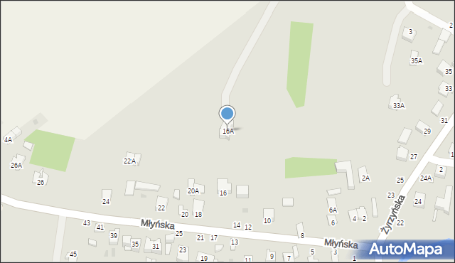 Końskowola, Młyńska, 16A, mapa Końskowola