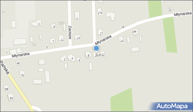 Kosów Lacki, Młynarska, 10, mapa Kosów Lacki