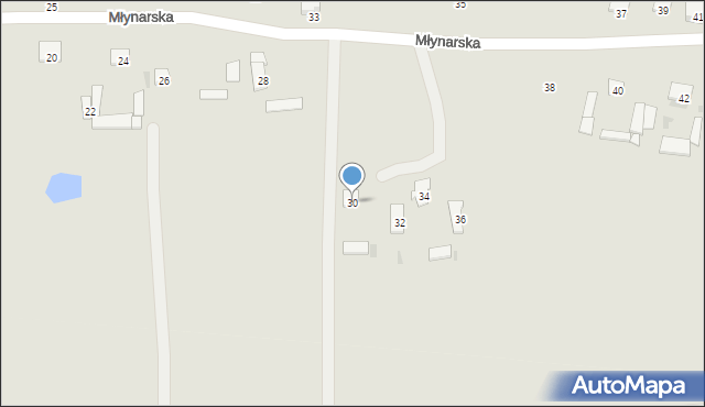 Kosów Lacki, Młynarska, 30, mapa Kosów Lacki