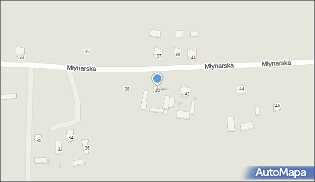 Kosów Lacki, Młynarska, 40, mapa Kosów Lacki