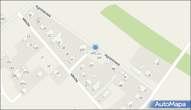 Kostomłoty Pierwsze, Młoda, 12c, mapa Kostomłoty Pierwsze