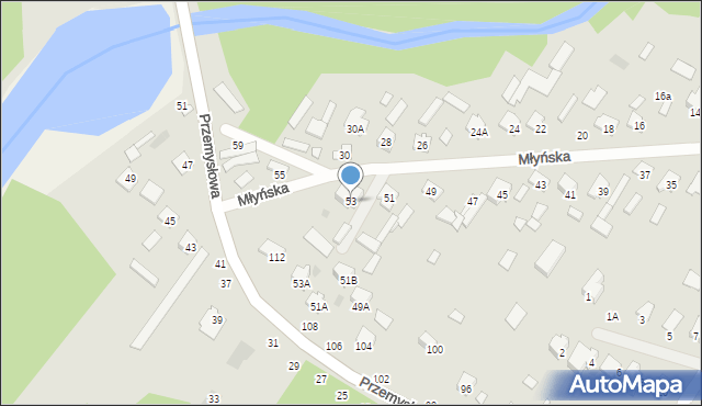 Kozienice, Młyńska, 53, mapa Kozienice