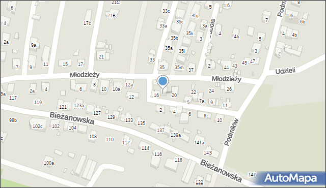 Kraków, Młodzieży, 18, mapa Krakowa