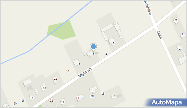 Krakowiany, Młynowa, 6, mapa Krakowiany