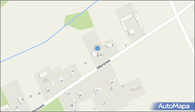 Krakowiany, Młynowa, 8, mapa Krakowiany