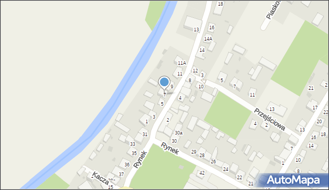 Krasnosielc, Młynarska, 7, mapa Krasnosielc