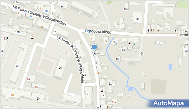 Krotoszyn, Młyńska, 5, mapa Krotoszyna