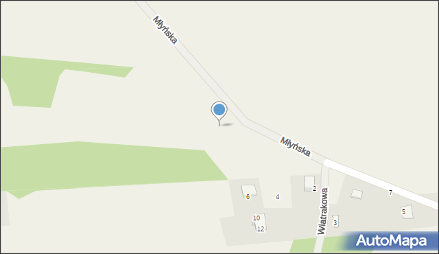 Kruszyniec, Młyńska, 11, mapa Kruszyniec