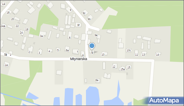 Kurzelów, Młynarska, 9, mapa Kurzelów